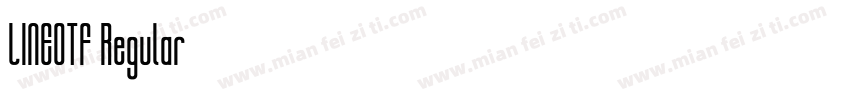 LINEOTF Regular字体转换